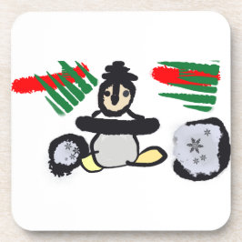 Penguin rock Christmas  Getränkeuntersetzer