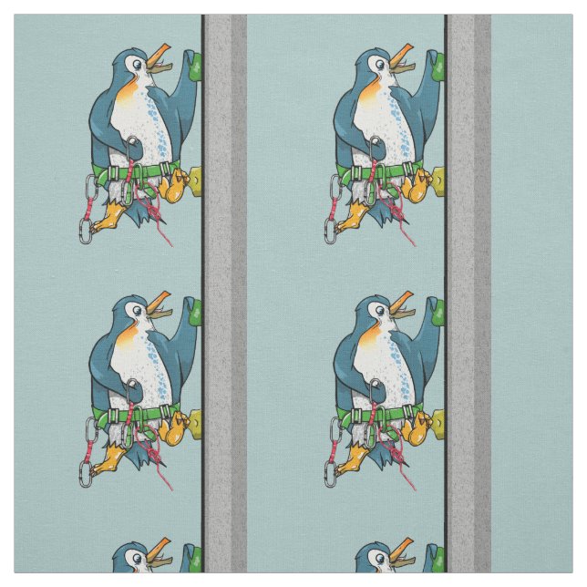 Penguin Rock Climbing Stoff (Muster)