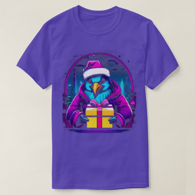 Penguin Santa Christmas Penguin Pajamas T-Shirt (Design vorne)