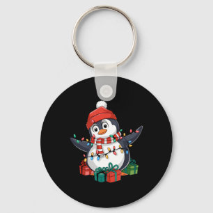 Penguin Santa Lights Weihnachten - Pinguin Lover Schlüsselanhänger