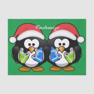 Penguin Santa Thunder_Cove Seidenpapier