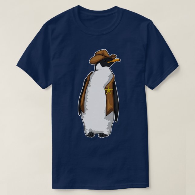 Penguin Sheriff T-Shirt (Design vorne)