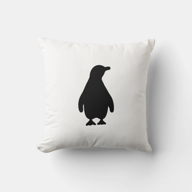 Penguin-Silhouette Kissen (Vorderseite)