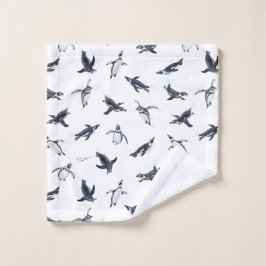 Penguin Squadron | Ocean Art Design Waschlappen