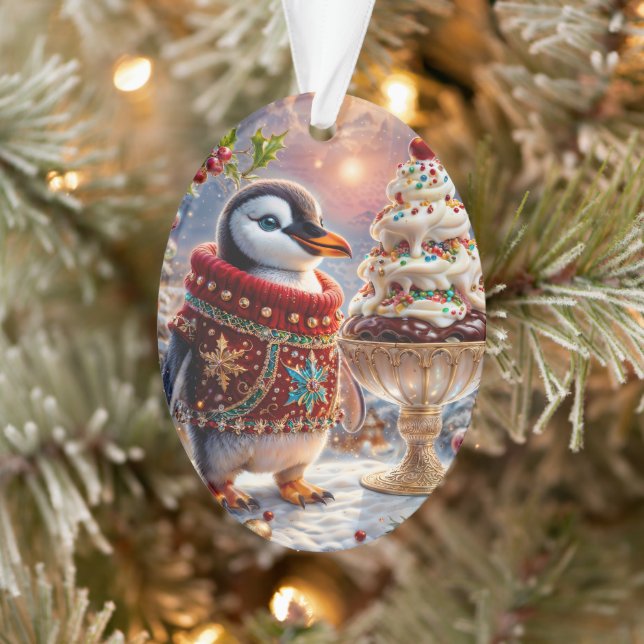 Penguin Sundae Weihnachtsdekoration Ornament (Baum)