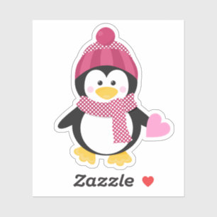 Penguin Sweetheart Aufkleber