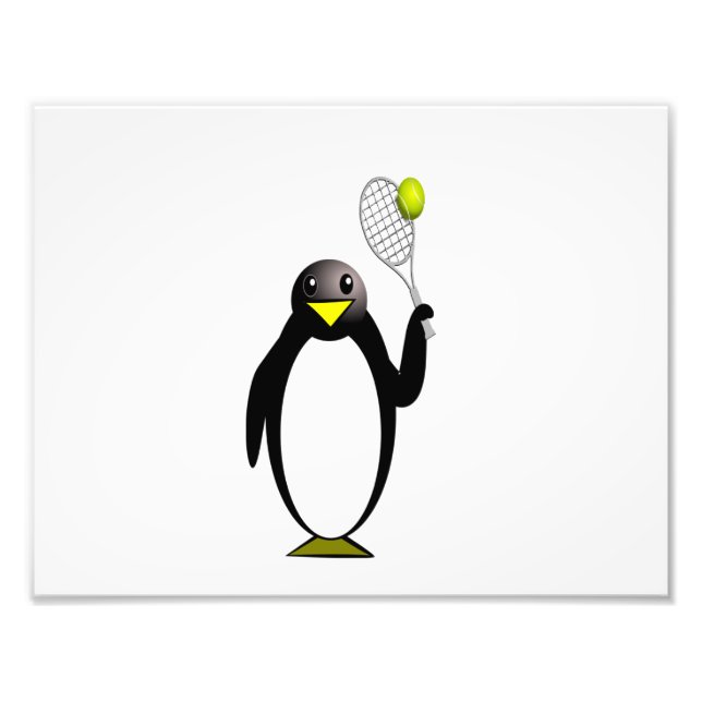 Penguin Tennis Fotodruck (Vorne)