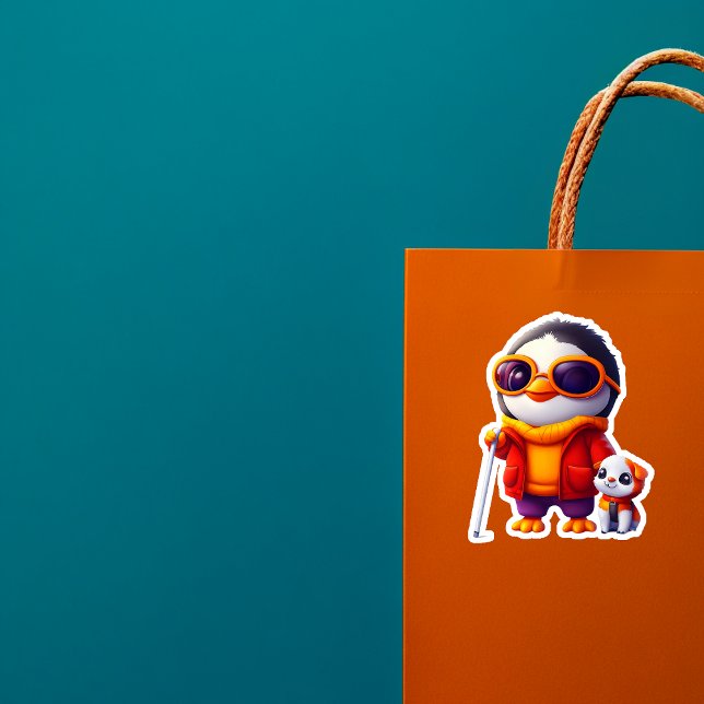 Penguin Traveler Vinyl Sticker (Von Creator hochgeladen)