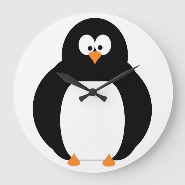 Penguin-Uhr Große Wanduhr (Vorderseite)