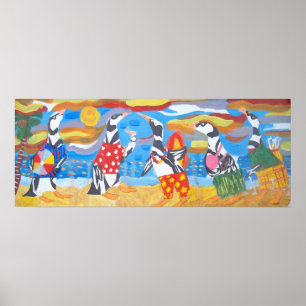 Penguin Vacation Poster