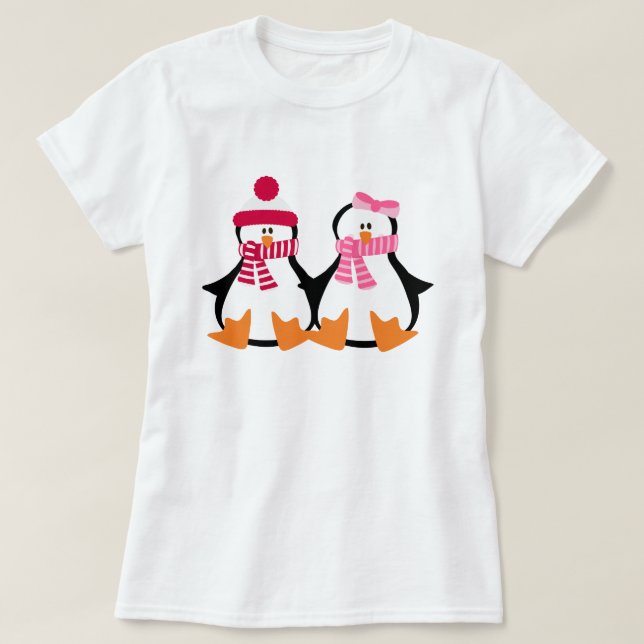 Penguin Valentines T-Shirt (Design vorne)