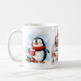 Penguin "Wake Up and Sparkle" Winter Mug Kaffeetasse
