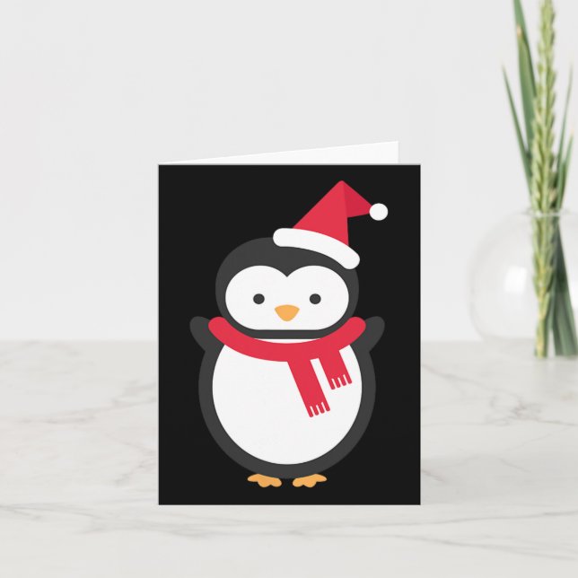 Penguin Weihnachten Karte (Vorderseite)