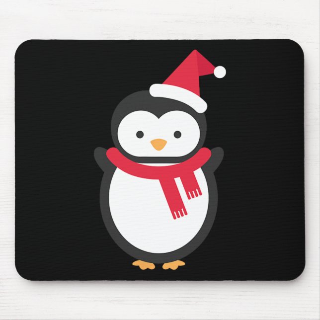 Penguin Weihnachten Mousepad (Vorne)