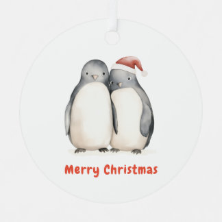 Penguin Weihnachten Ornament Aus Metall