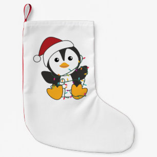 Penguin Weihnachten Schnee Winter Tiere Pinguine A Kleiner Weihnachtsstrumpf