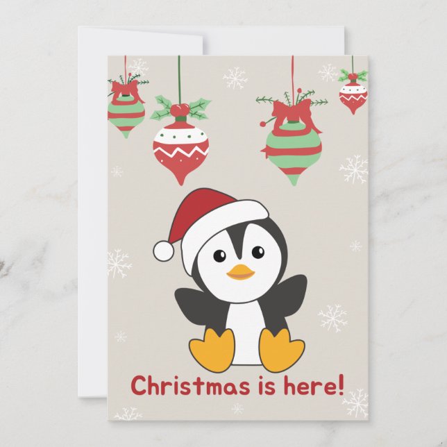 Penguin Weihnachten Schnee Winter Tiere Pinguine H (Vorderseite)