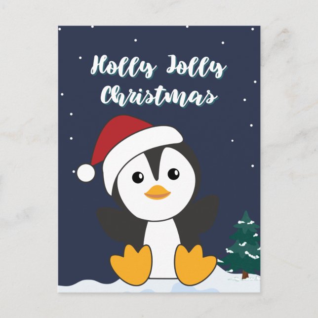 Penguin Weihnachten Schnee Winter Tiere Pinguine H (Vorderseite)