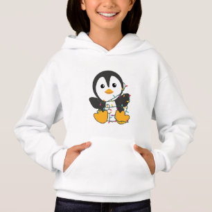 Penguin Weihnachten Schnee Winter Tiere Pinguine Hoodie