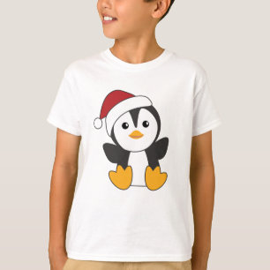 Penguin Weihnachten Schnee Winter Tiere Pinguine T-Shirt