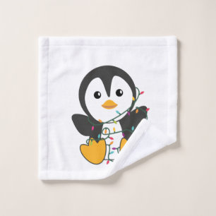 Penguin Weihnachten Schnee Winter Tiere Pinguine Waschlappen