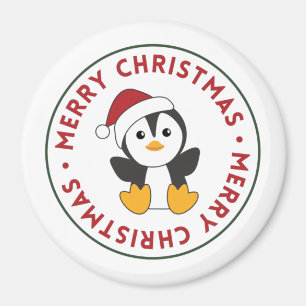 Penguin Weihnachten Schnee Wintertiere Pinguine Ma Magnet