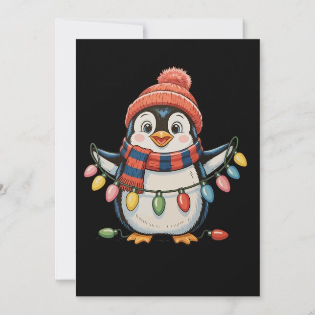 Penguin Weihnachten Weihnachtsmannmütze Weihnachte (Vorderseite)