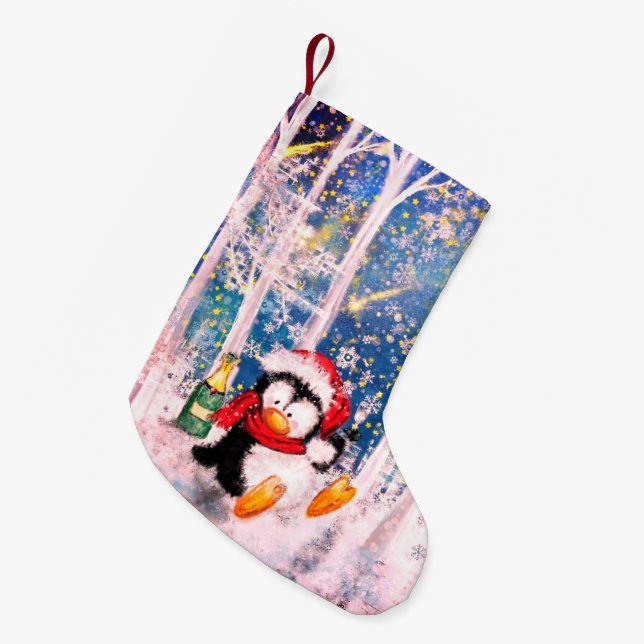 Penguin Weihnachts-Strumpf Kleiner Weihnachtsstrumpf (Vorderansicht (hängend))