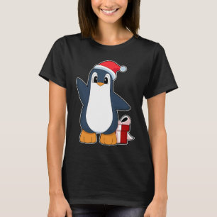 Penguin Weihnachts-Weihnachtsmannmütze T-Shirt