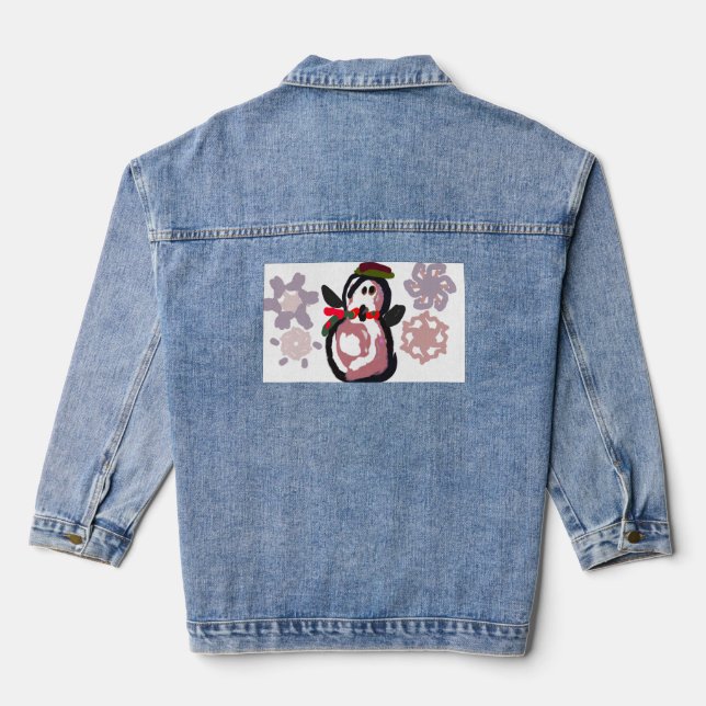 Penguin Winter  Jeansjacke (Rückseite)
