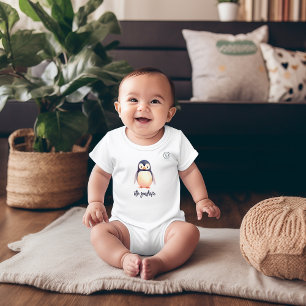 Penguin Winter Wonderland Baby Bodysuit Strampler