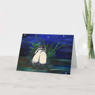 Penguine Valentine - Grußkarte Feiertagskarte