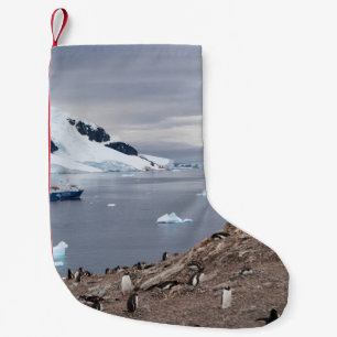 PENGUINS AM MEER KLEINER WEIHNACHTSSTRUMPF