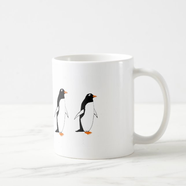 Penguins auf einer Tasse (Rechts)