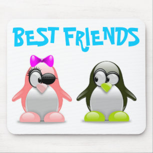PENGUINS "BEST FRIENDS" MOUSEPAD