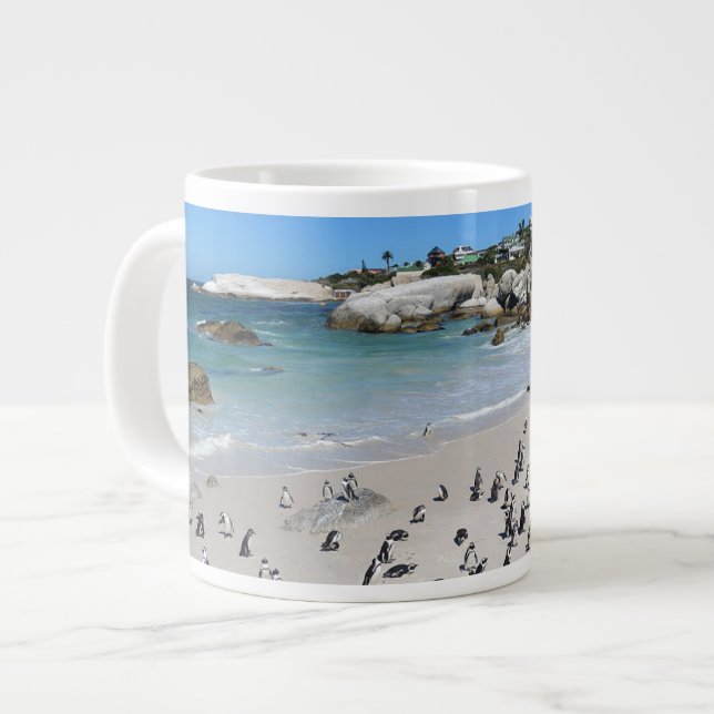 Penguins Boulders Beach | Südafrika Jumbo-Tasse (Vorderseite Links)