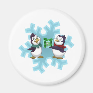 Penguins "cooles Weihnachten " Magnet