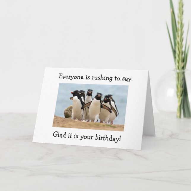 PENGUINS GLADEN "YOU" R 40 UND DASS SIE NICHT KARTE (Vorderseite)