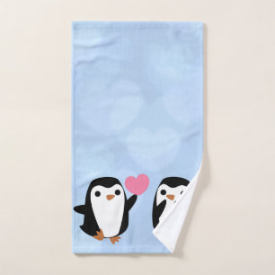 Penguins in der Liebe Handtuch