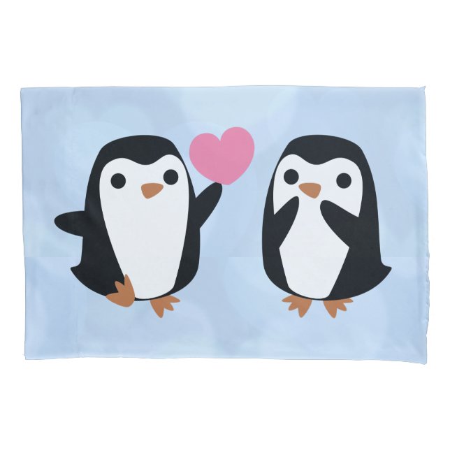 Penguins in der Liebe Kissenbezug (Vorderseite)