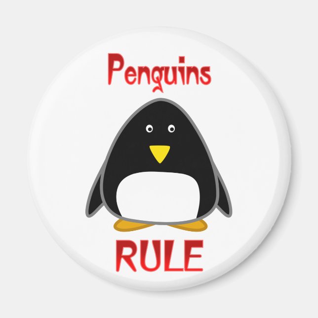 Penguins-Regel Magnet (Vorne)
