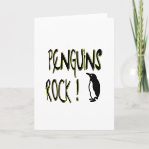 Penguins Rock! Grußkarte Karte