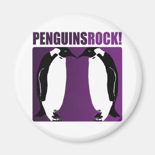 Penguins Rock! Magnet