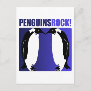 Penguins Rock! Postkarte