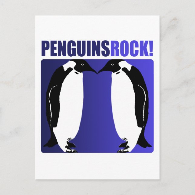 Penguins Rock! Postkarte (Vorderseite)