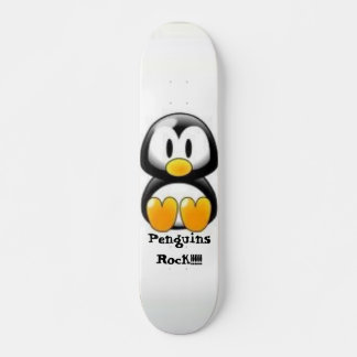 Penguins Rock!!!! Skateboard