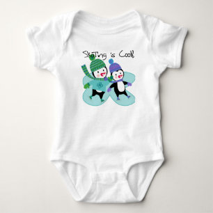 Penguins-Skaten ist cool Baby Strampler