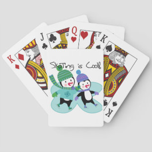 Penguins-Skaten ist cool Spielkarten