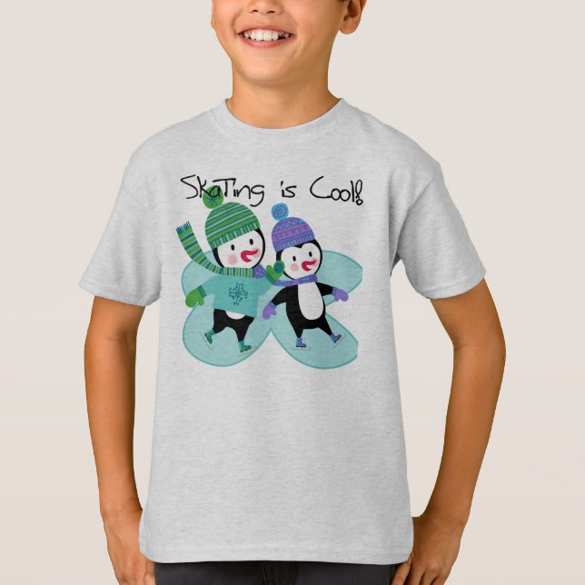 Penguins-Skaten ist cool T-Shirt (Vorderseite)