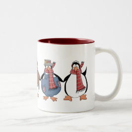 Penguins Weihnachtsfeiertage Tasse